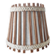 Vintage 70s pendant light in linen and rattan
