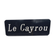 Plaque signalisation vintage bleu Le Cayrou