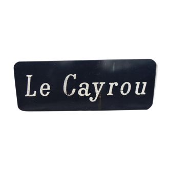 Plate light vintage blue Le Cayrou