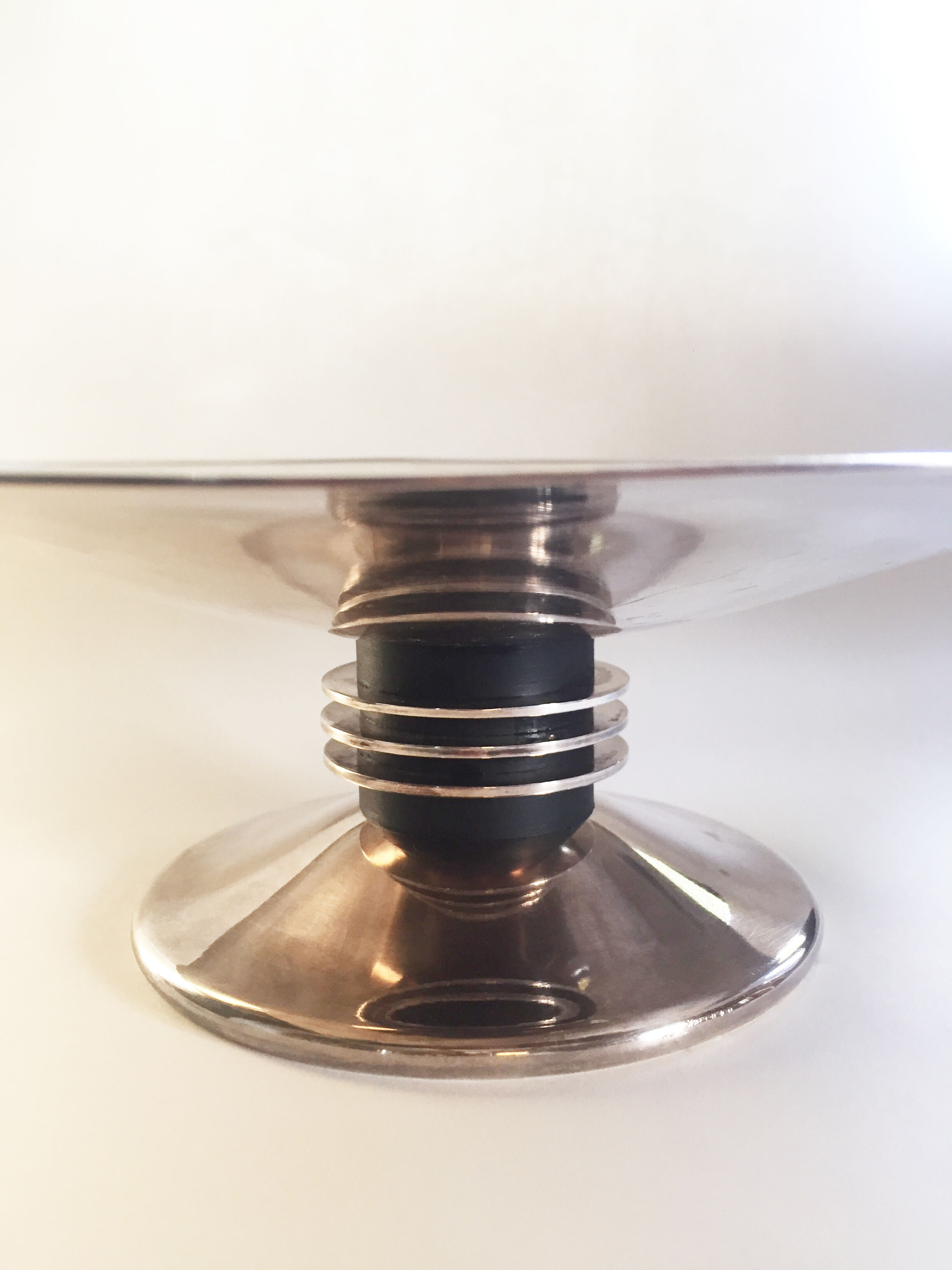 Christofle Art Deco silver metal cut