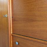 Armoire vitrine et secrétaire en palissandre années 50/60