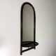 Rattan wall mirror with console table 1970’s
