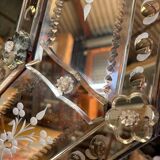 Grand miroir vénitien ancien à pare-close – début XXᵉ siècle