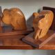 Wooden bookends