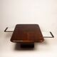 Coffee table model 2315 in parchment and mirrors by Giorgio Tura for Tura, 1980