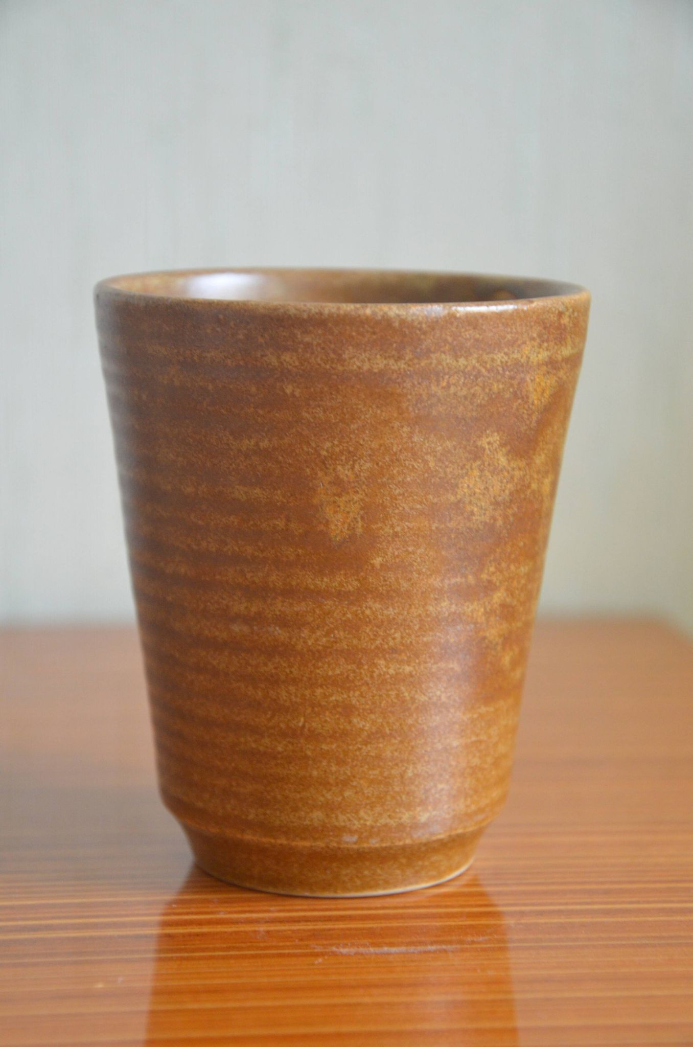 Set of 4 Digoin stoneware glasses