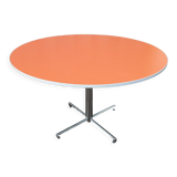 Orange round table 70