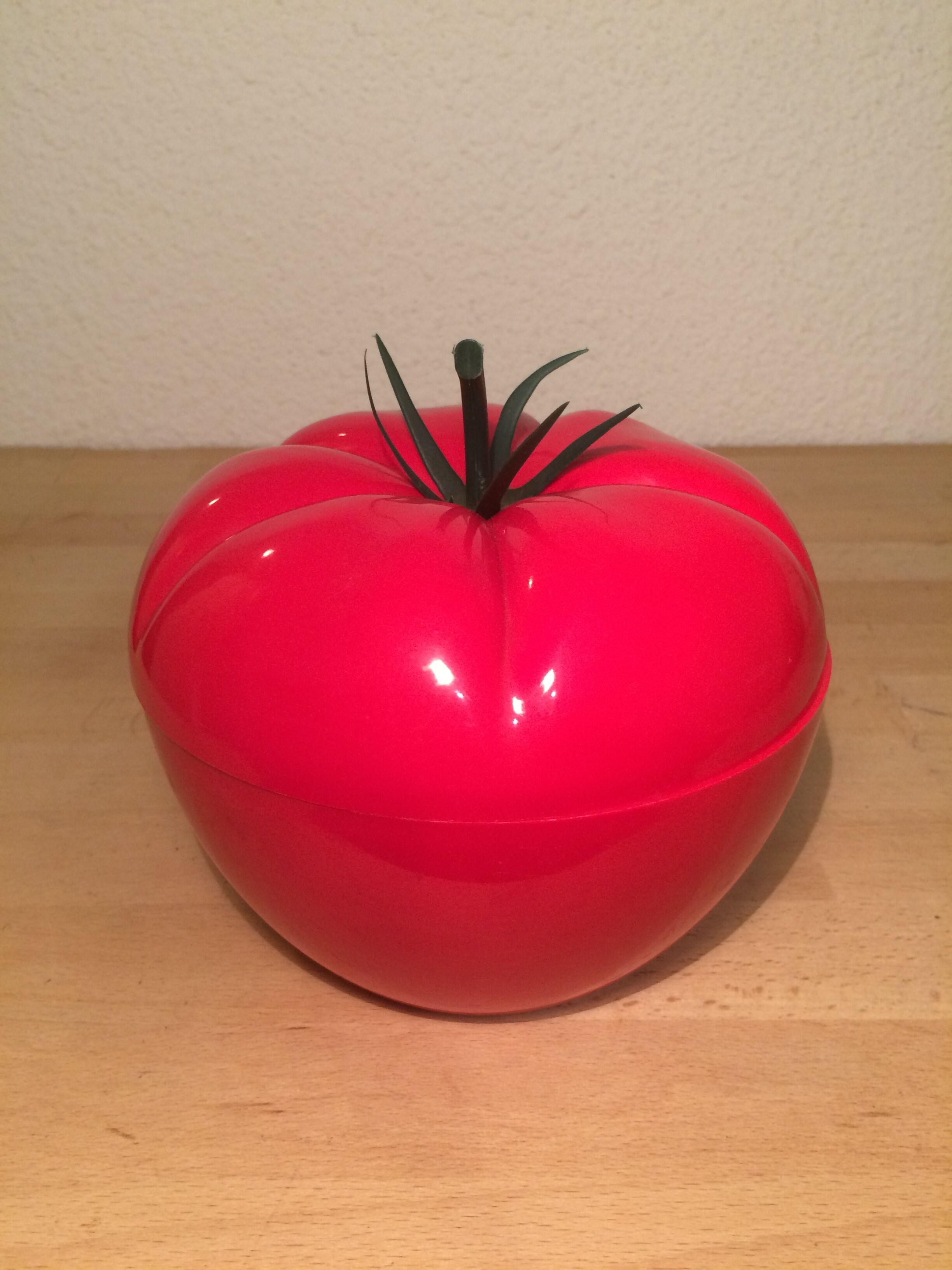 Vintage red tomato ice bucket