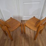 Pair of pine chairs, designed by Rainer Daumiller, Denmark 1970s