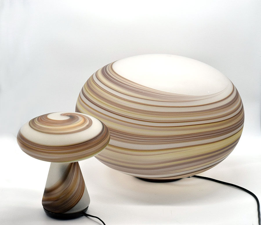 Glass Giove Lamp from VeArt, 1970s