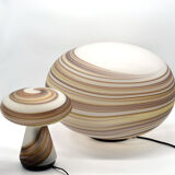 Glass Giove Lamp from VeArt, 1970s