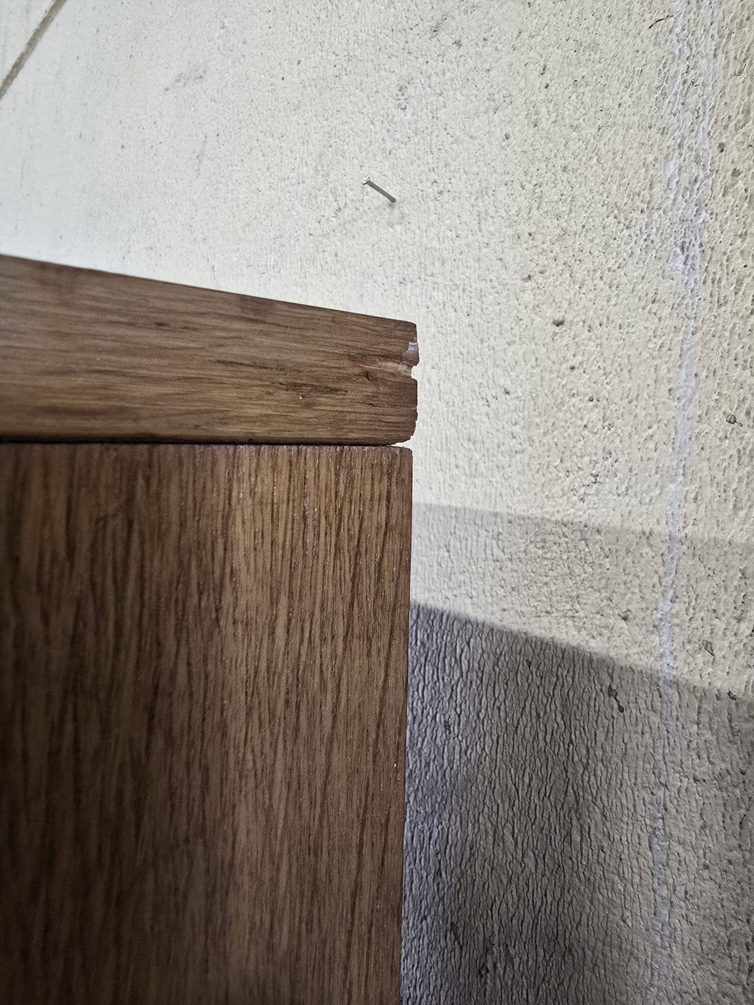 XL vintage mid-height wardrobe with brutalist accents