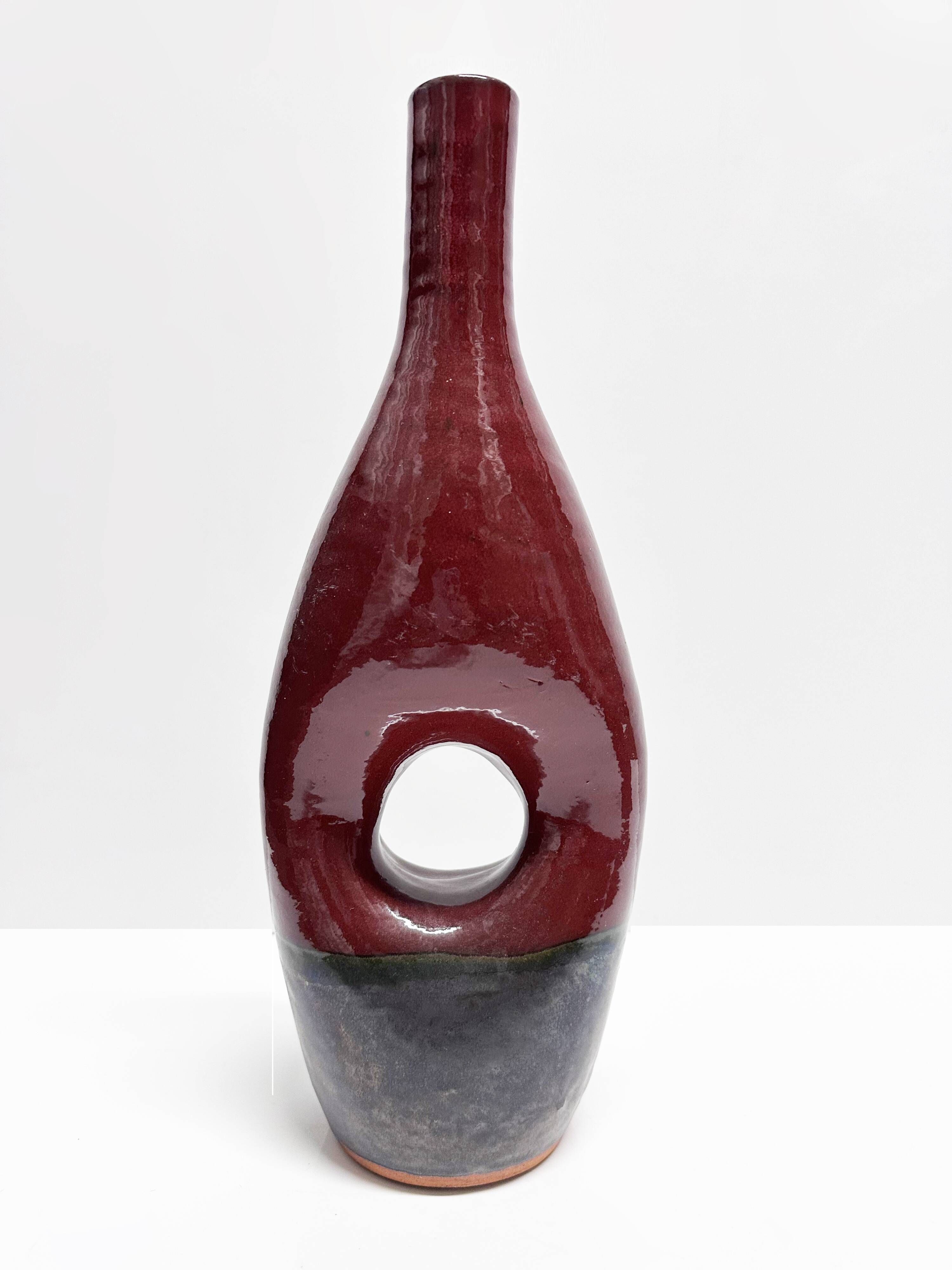 Set of four modernist ceramic vases. Germany, 1960s and 1970s.