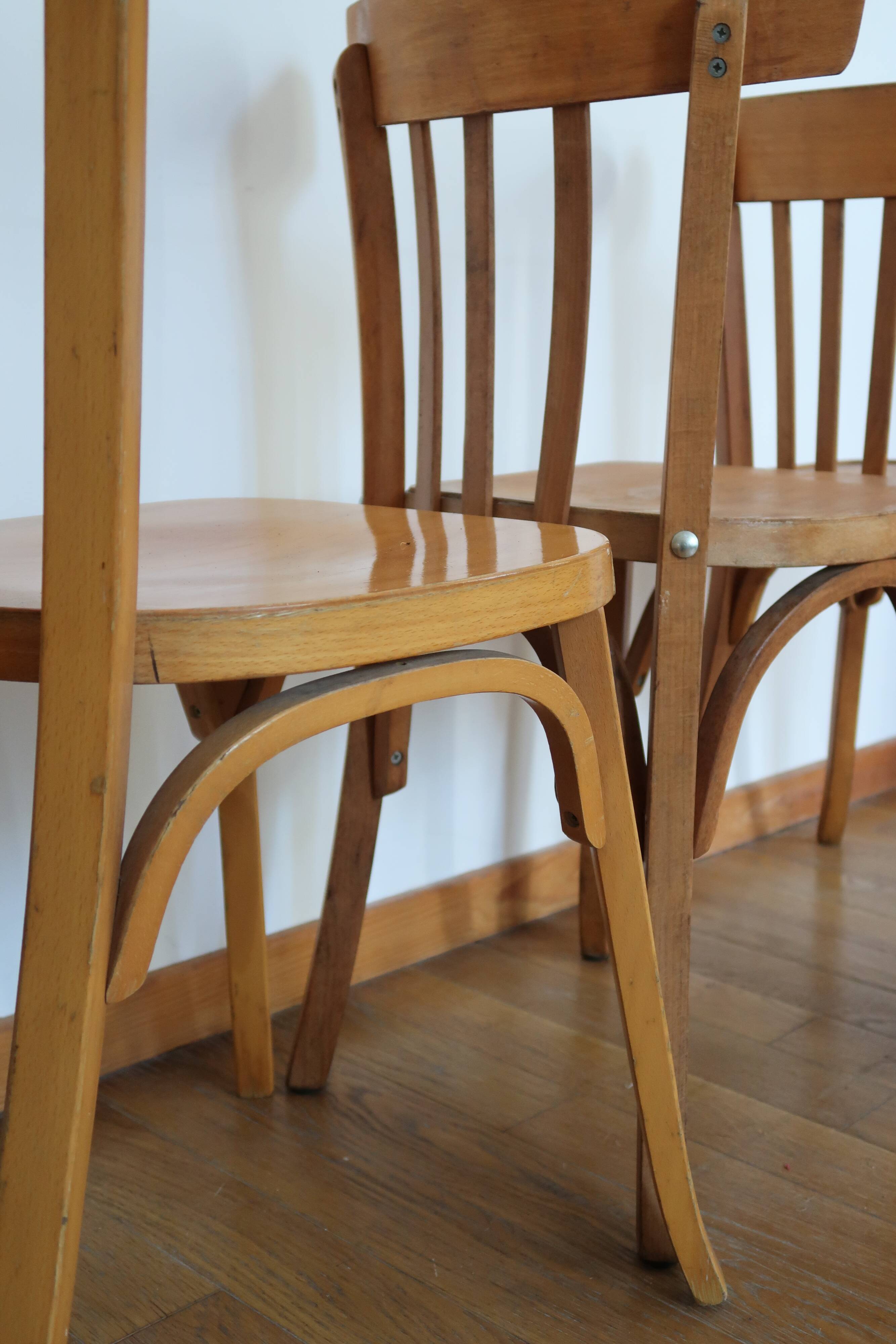 4 vintage bistro chairs