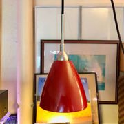 Long cable lacquered metal suspension