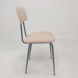 Set of 4 Italian Metal Dining Chairs, 1960's