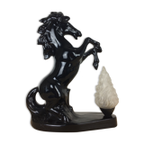 Lampe cheval cabré et flamme