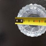 Vase en verre transparent