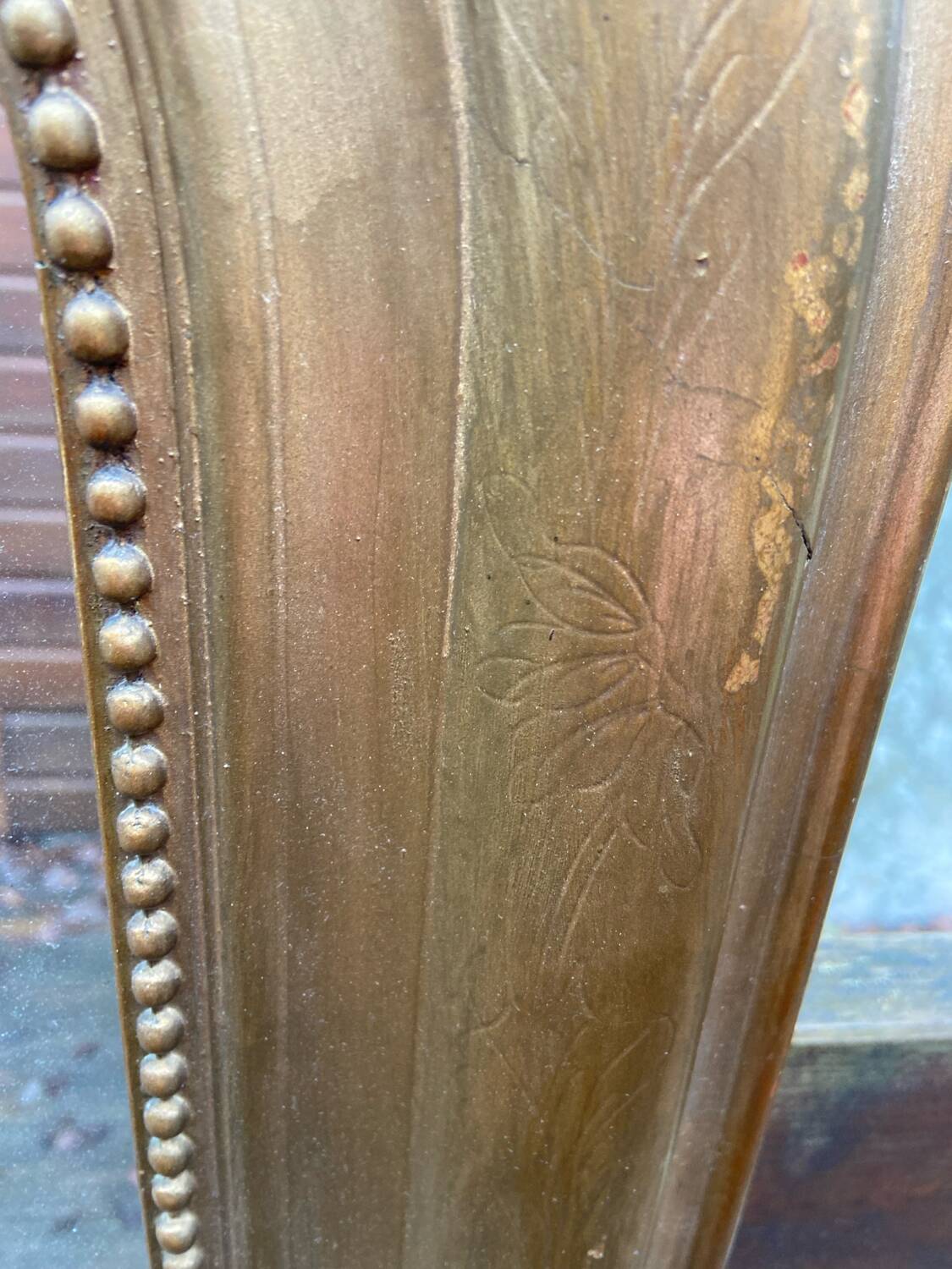 Large Louis Philippe mirror from the late 19th century.