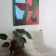 Original abstract on canvas "clarity" 100x81Cm