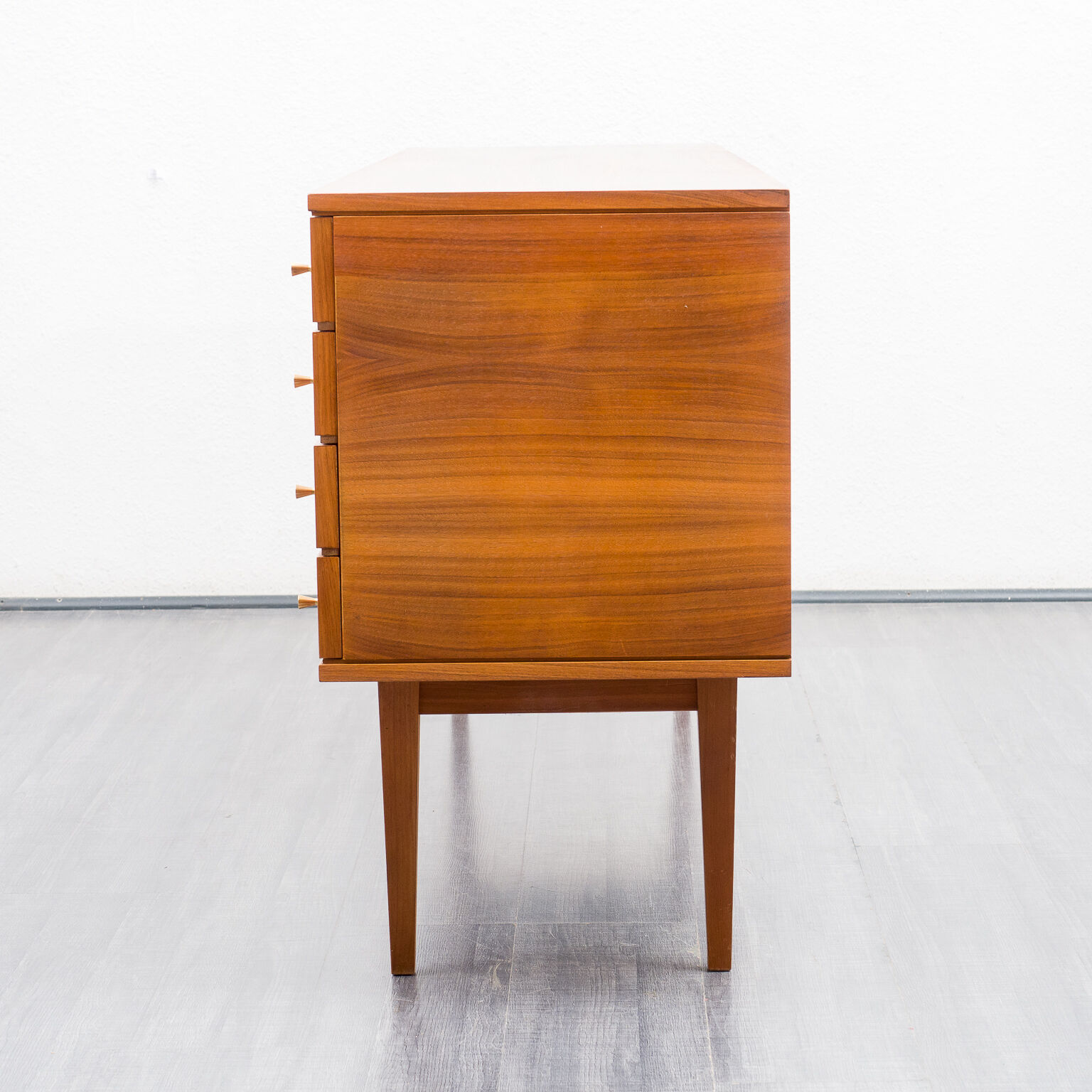 Vintage row, walnut, restored