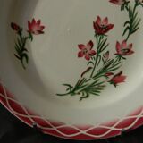 Set of 6 digoin sarreguemines earthenware dinner plates. aude model.