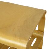 Vintage Curved Birch Plywood Coffee Table Side Table 1990s Ikea Design Sweden