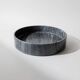 Large vintage marble bowl from the 1970s, dark grey.