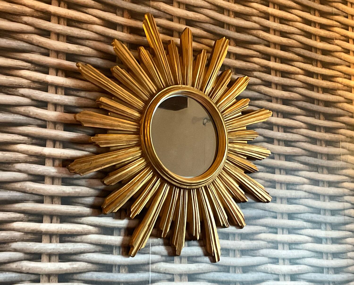 Vintage sun mirror