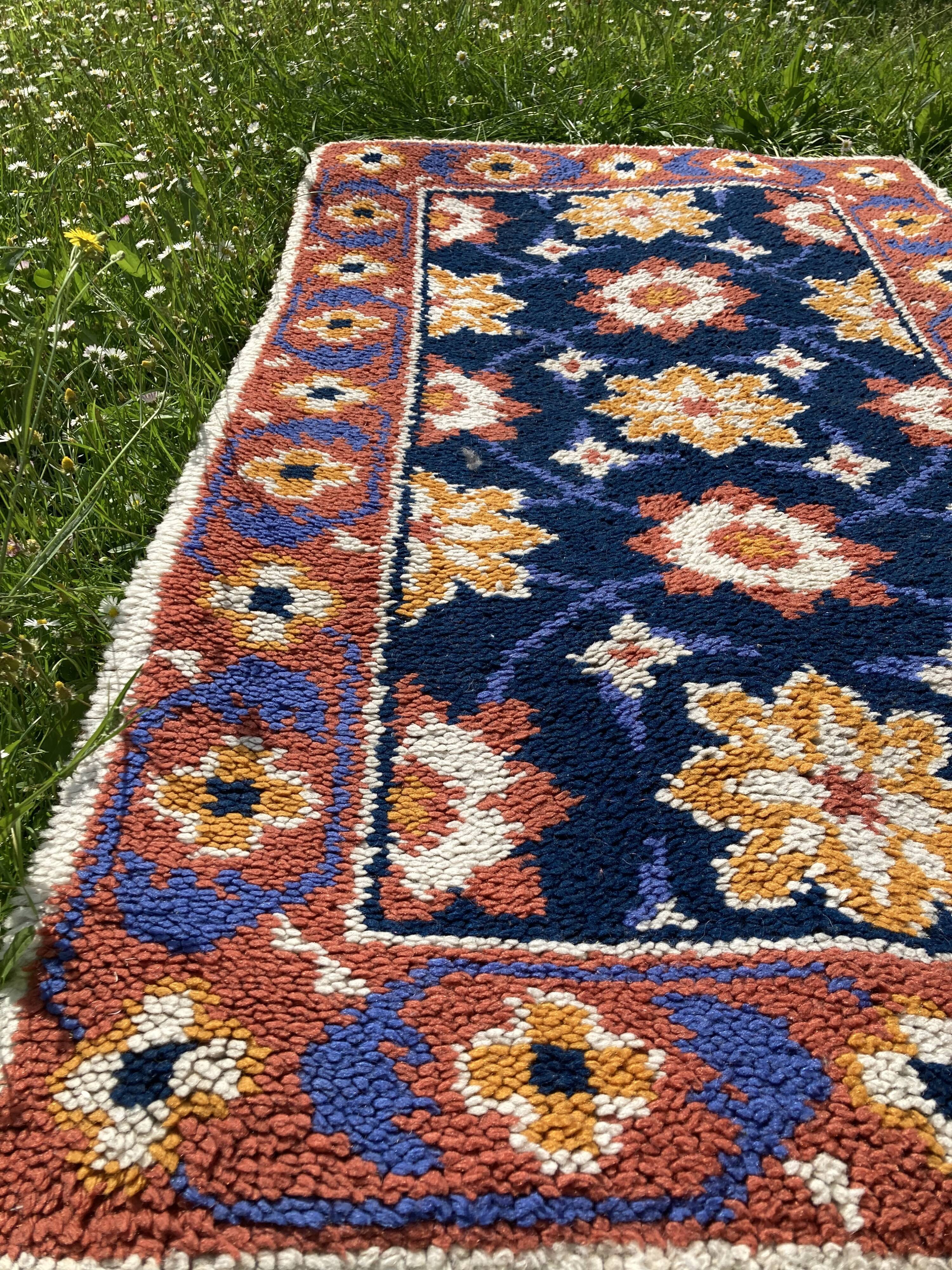 Tapis en laine coloré - 140x80cm