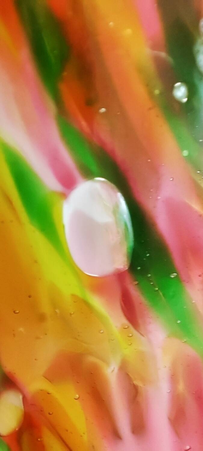 Par de jarrones de cristal de Murano. Italia, 1940s.