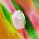 Par de jarrones de cristal de Murano. Italie, années 1940.