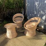 Modular rattan lounge