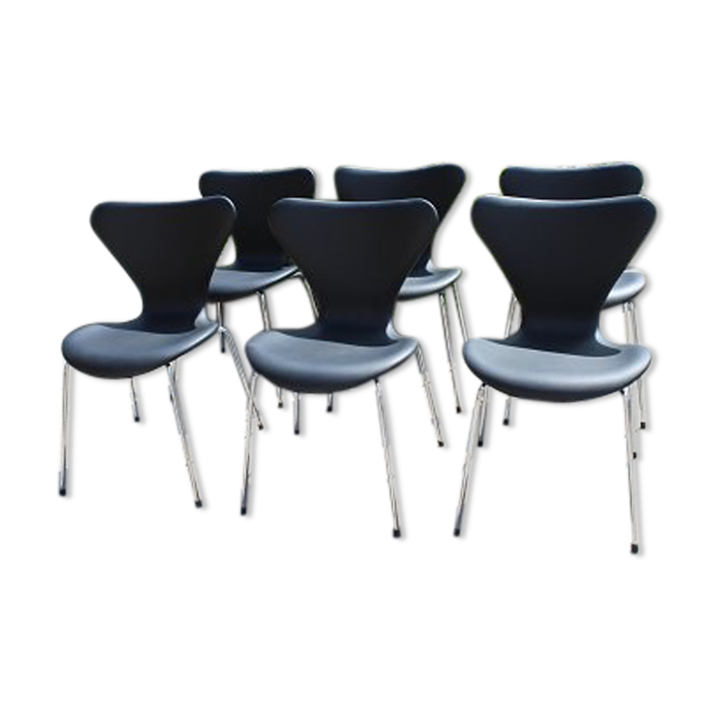 Set of 6 chairs Arne Jacobsen 7 series