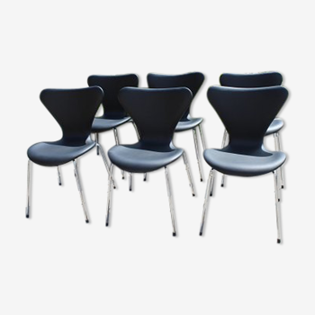 Set of 6 chairs Arne Jacobsen 7 series