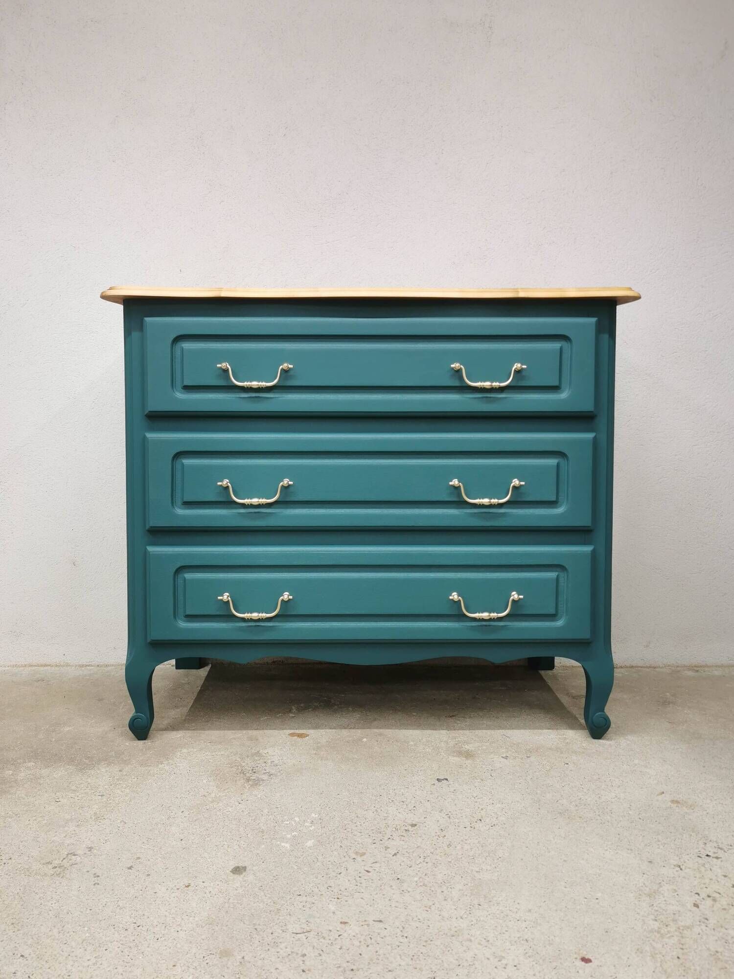 Vintage cherry wood commode refurbished