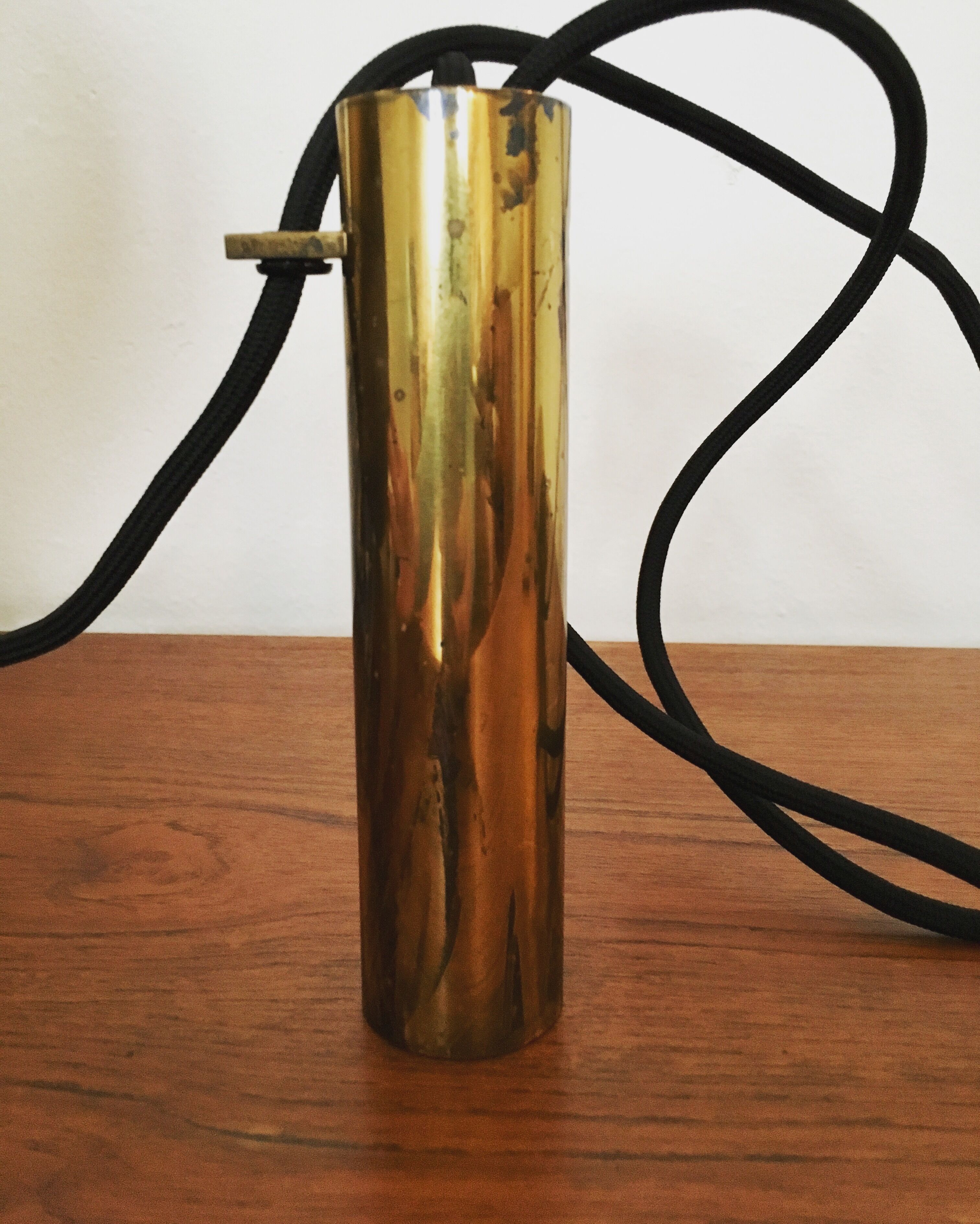 Mid Century Modern Fusijama brass pendant lamp by Th. Valentier