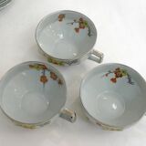 Sakura Art Deco Set of 8 Cups & Saucers