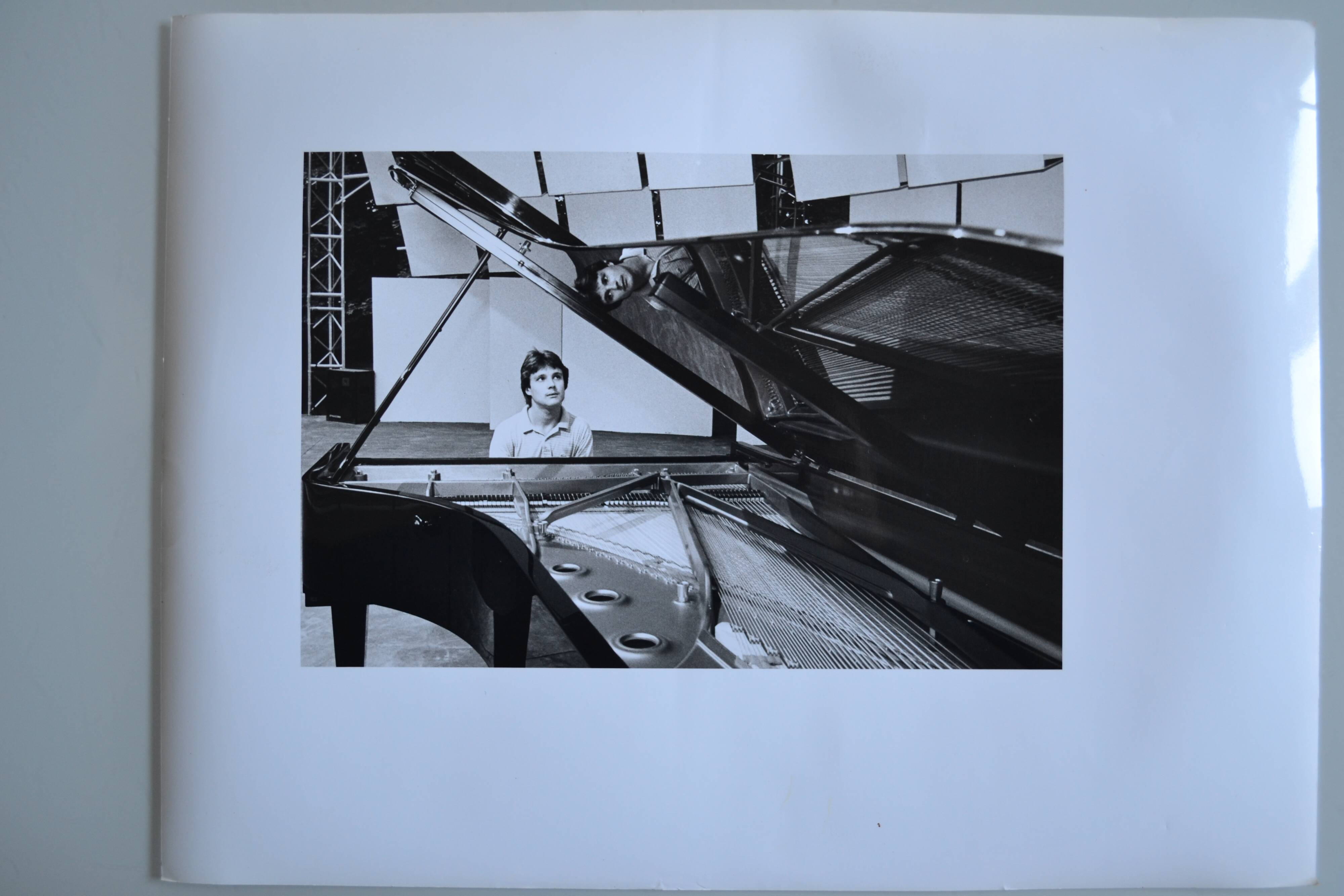 "piano pianist" original anonymous black & white photo