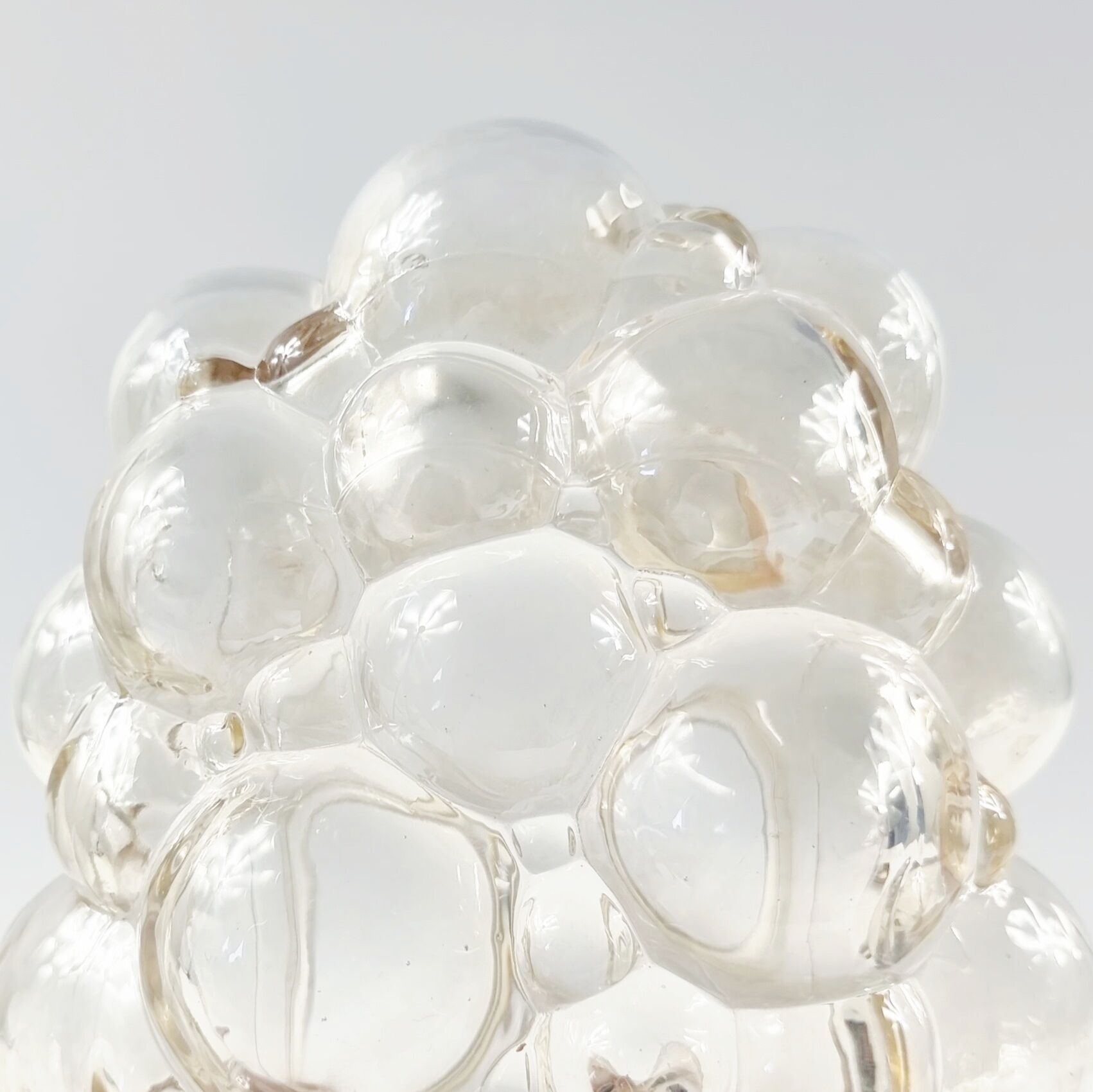 Bubble glass wall light by helena tynell for limburg, germany, 1960s