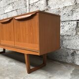 Small Scandinavian sideboard 1950-60 vintage design teak