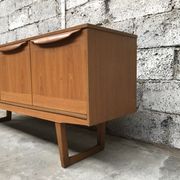 Small Scandinavian sideboard 1950-60 vintage design teak