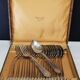 23-piece silver metal art deco cutlery set