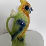 Cockatoo pitcher in Saint Clément slip