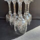 Cristal de Bohème - Verres à eau ou à vin (6) - Moderne milieu de siècle - Cristal taillé main