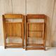 Paire de chaises pliantes