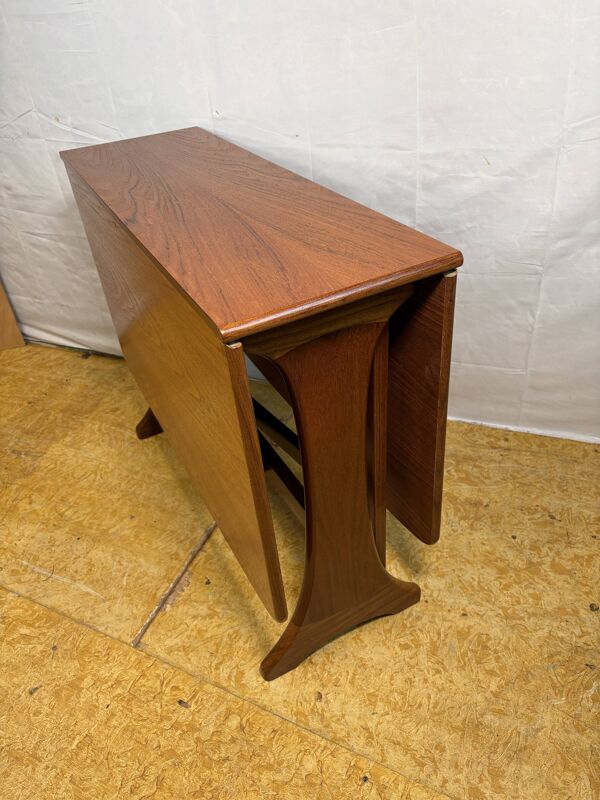 Table à manger vintage en teck à rabat de style rétro des années 60 par G Plan.