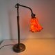 Vintage 1900 Clichy glass paste lamp, brass workshop desk - 60 cm