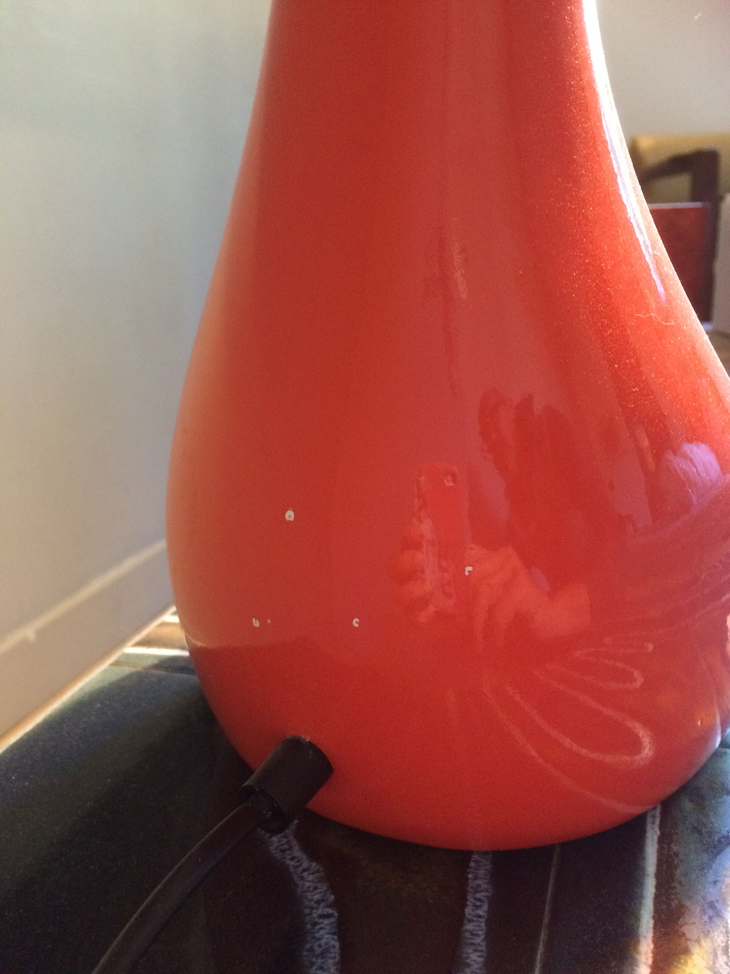 Space-age ceramic lamp, 1960