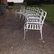 6 fauteuils de jardin fer et plastique